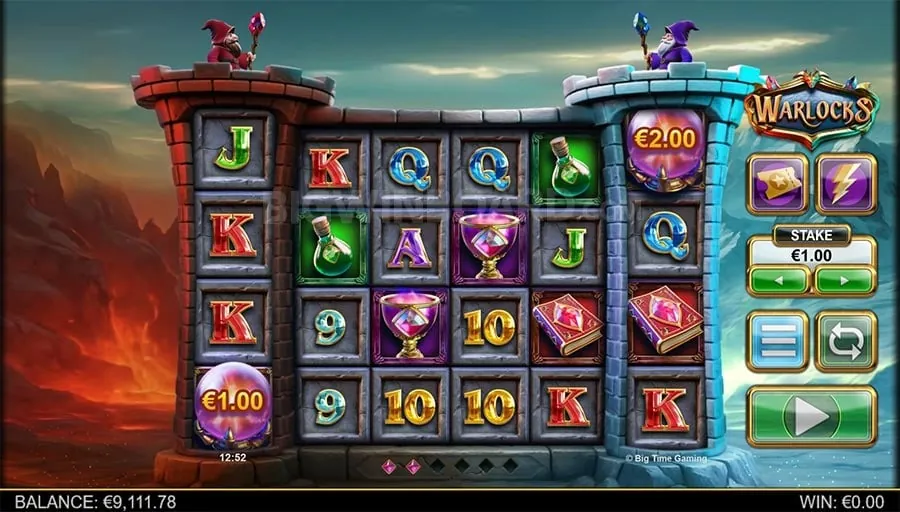 Vibrant slot machine reels spinning with coins bursting out
